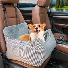 Dog Car Booster Seat – Washable, Safe & Portable (Under 30 lbs, Grey)