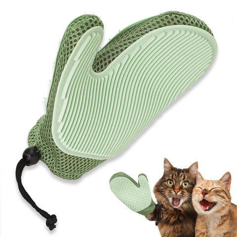 Mollypaws 2-in-1 Pet Grooming Glove â€“ Dog & Cat Hair Remover Mitt