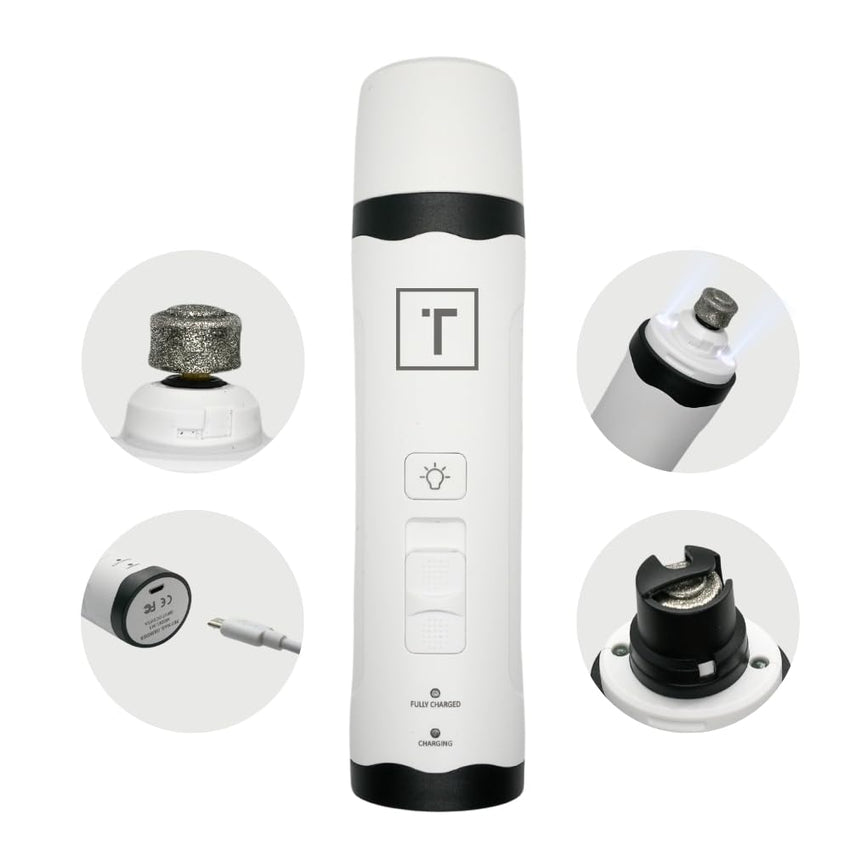 Pet Nail Grinder with LED Light – Rechargeable Dog & Cat Claw Trimmer