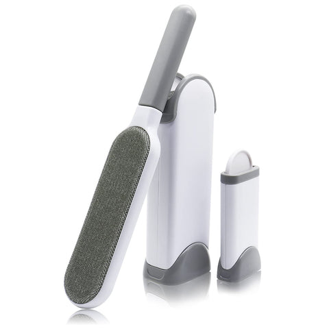 Pet Hair Remover Brush â€“ Lint & Fur Remover for Dogs, Cats & Clothes (Gray)